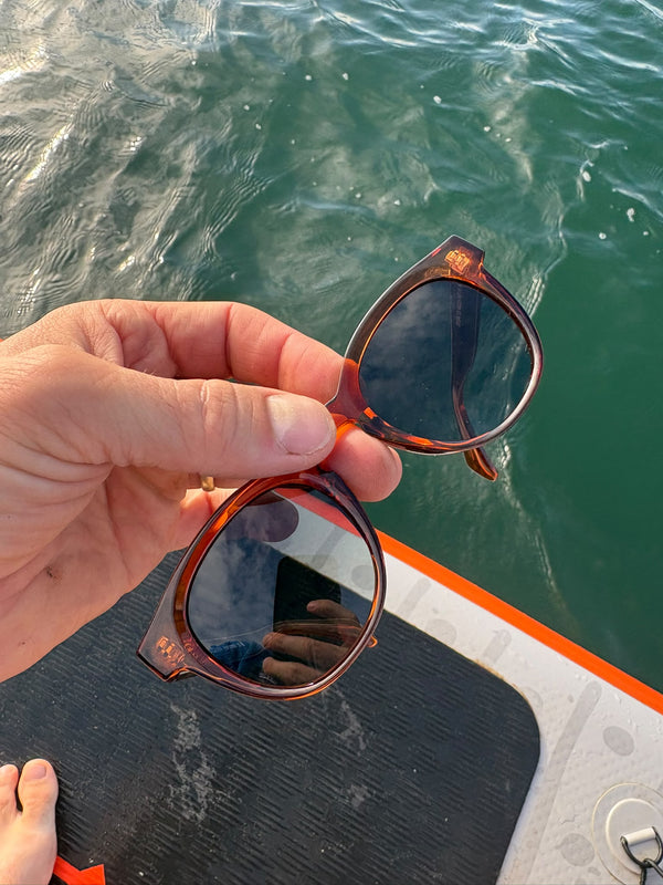 Customer wearing Obsidian eyewear
